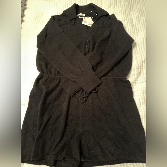 Sandro Marcie Long Sleeve Cashmere Romper - NWT - Size 38 (US 6) - Picture 7 of 14